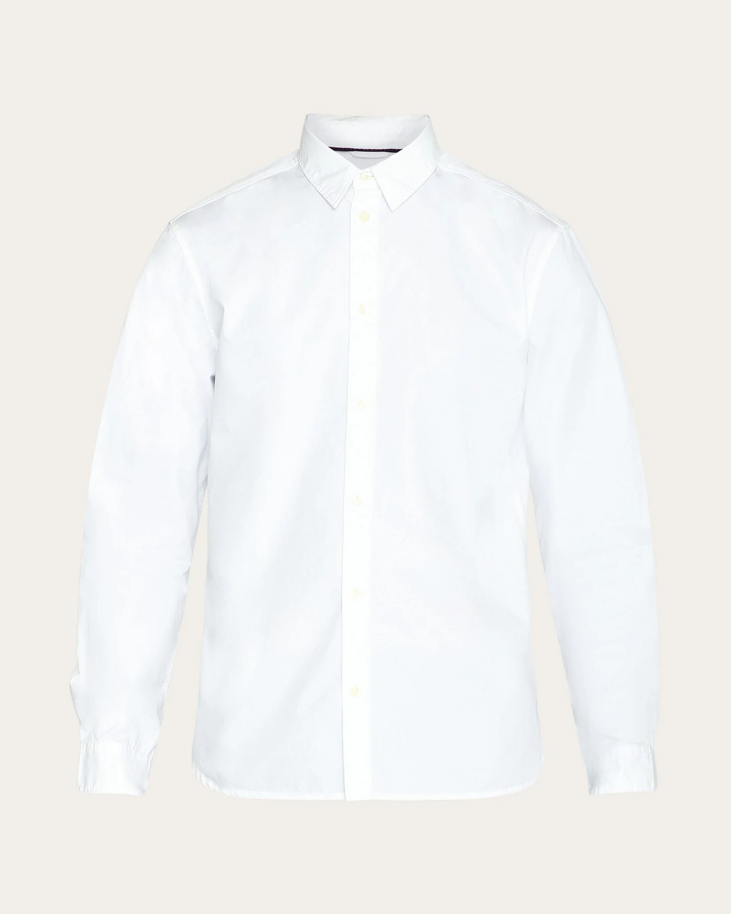 KnowledgeCotton Apparel Herren vegan Hemd Alf Regular Knusprig Hellweiß – Ansicht 2