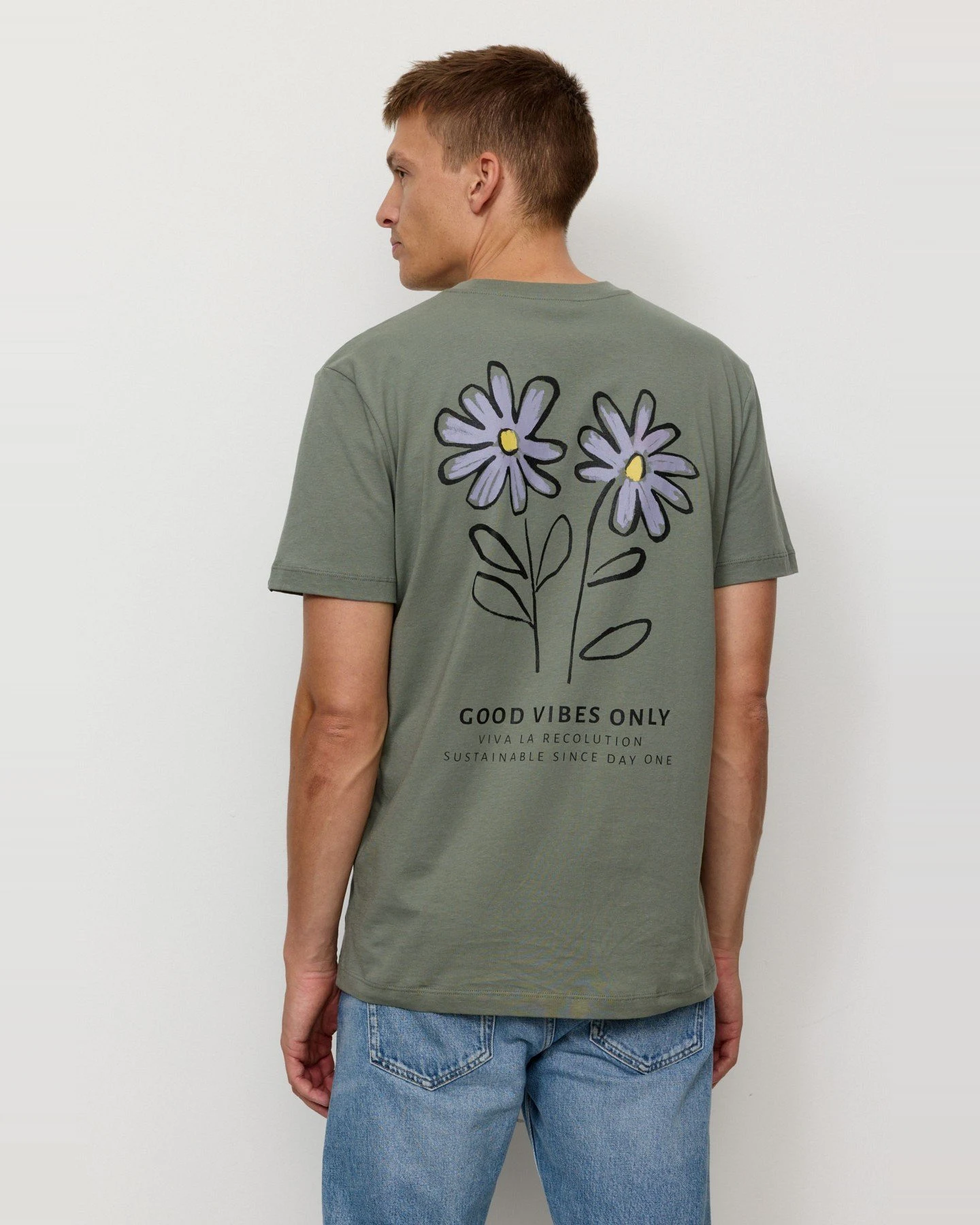 T-Shirt Agave Good Vibes Grün – Ansicht 6