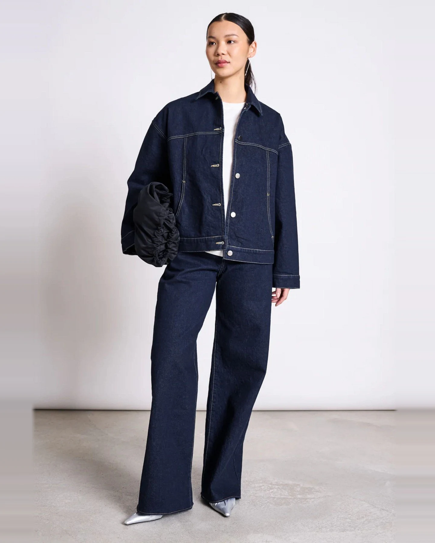Jacke Vilme Denim Blau – Ansicht 3