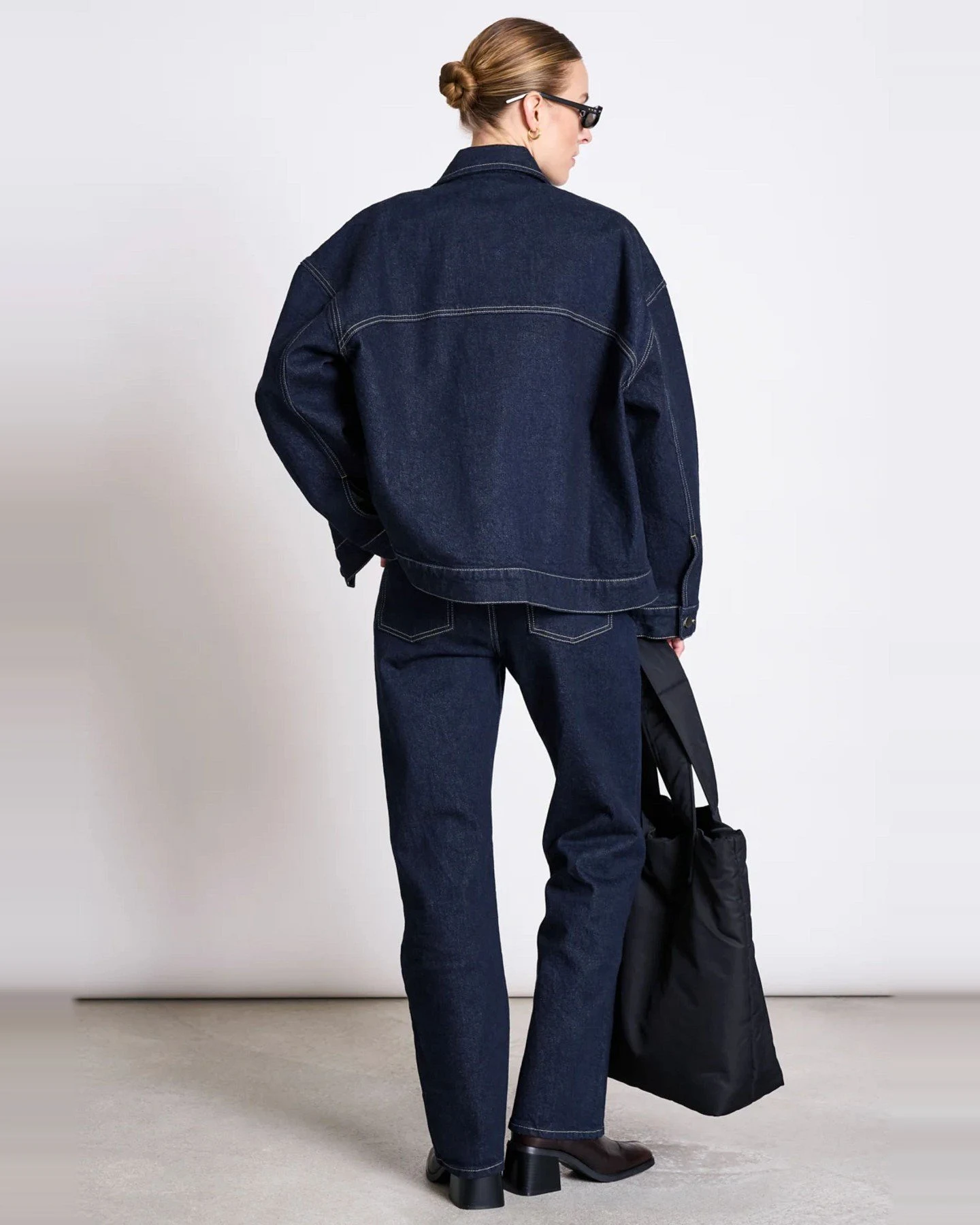 Jacke Vilme Denim Blau – Ansicht 4