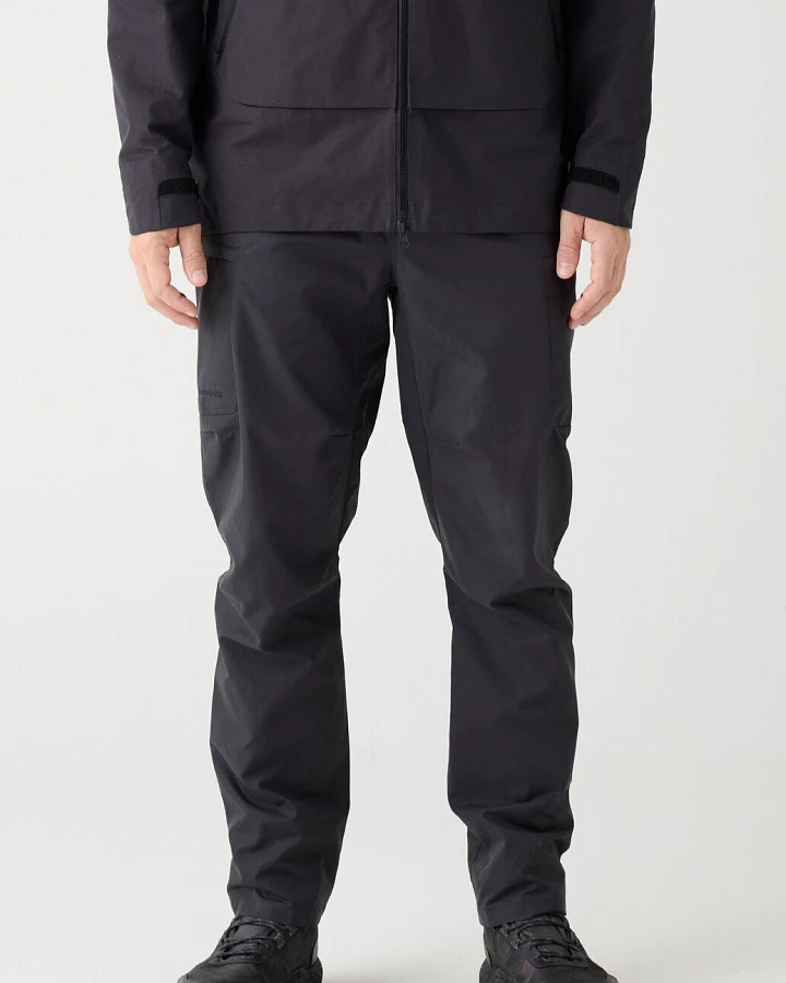 KnowledgeCotton Apparel Herren vegan Hose Canvas Vent 200 Black Jet