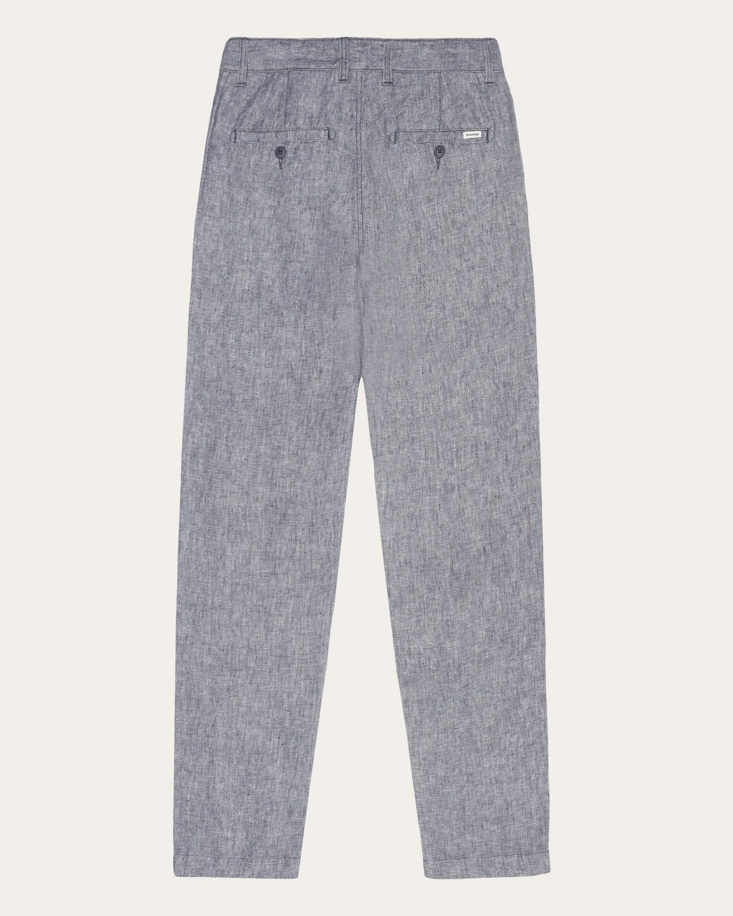 KnowledgeCotton Apparel Herren vegan Hose Leinen Chuck Regular Vintage Indigo – Ansicht 2