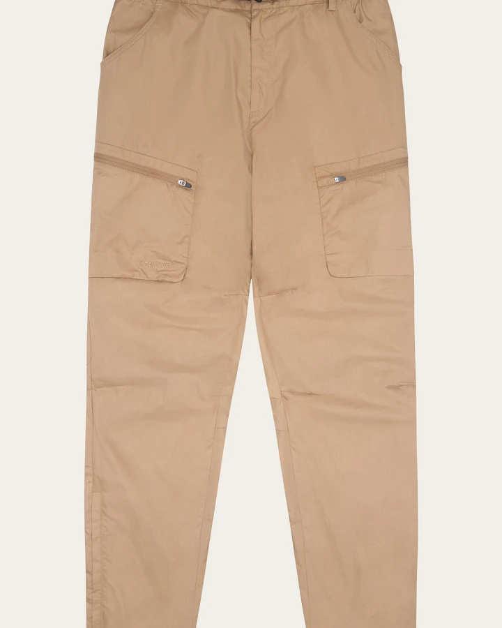 KnowledgeCotton Apparel Herren vegan Hose Vent Ripstop 90 Tuffet Beige