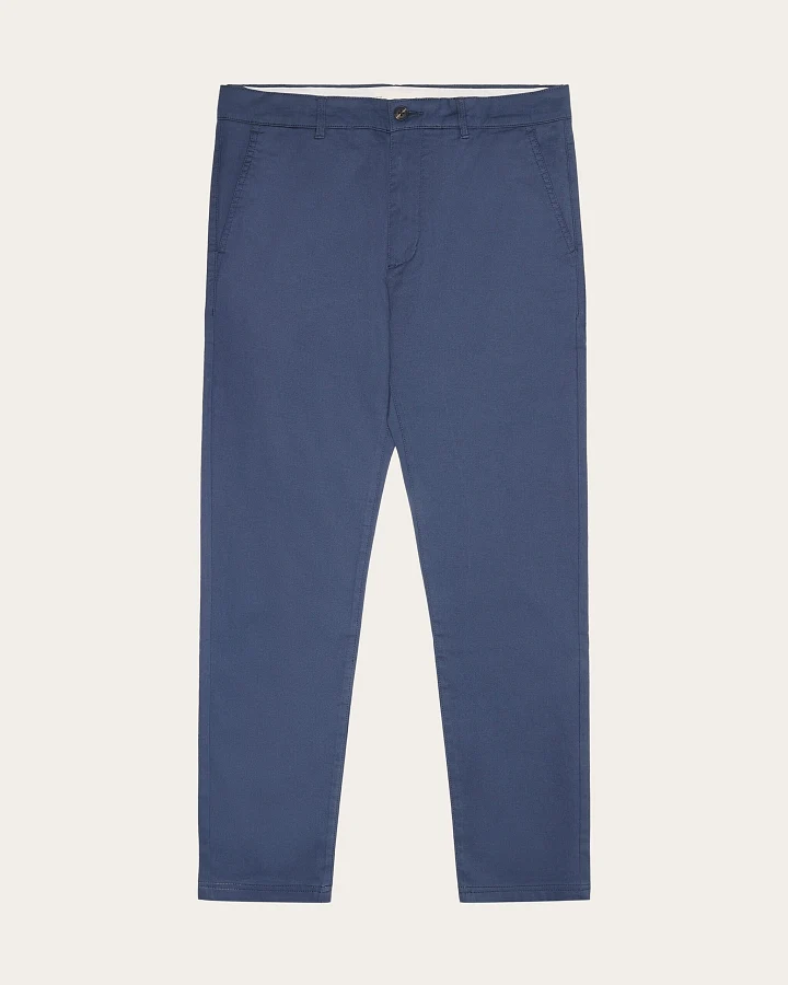 KnowledgeCotton Apparel Herren vegan Hose Canvas Chuck Regular Vintage Indigo