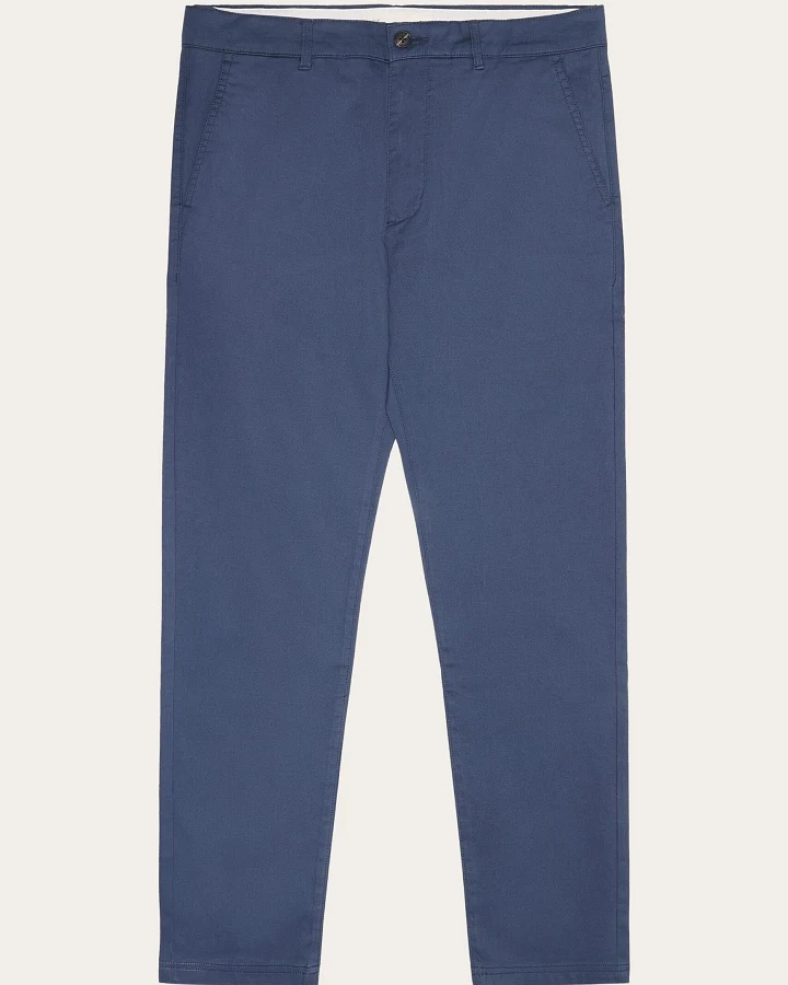 KnowledgeCotton Apparel Herren vegan Hose Canvas Chuck Regular Vintage Indigo