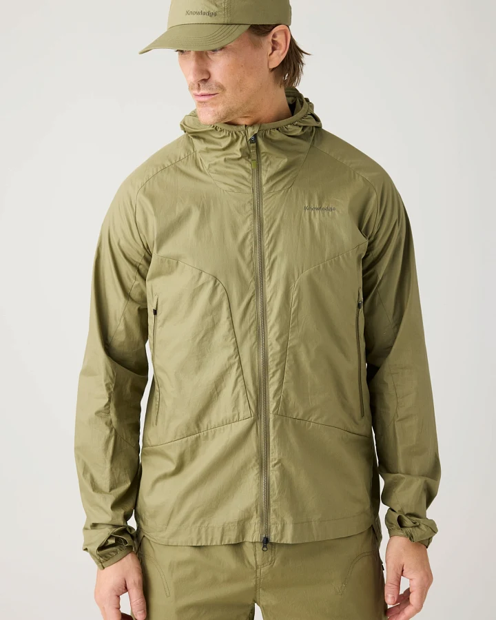KnowledgeCotton Apparel Herren vegan Jacke Vent Ripstop 90 Gebrannte Olive