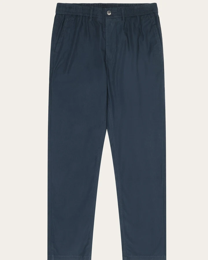 KnowledgeCotton Apparel Herren vegan Chino-Hose Tim Tapered Total Eclipse Navy