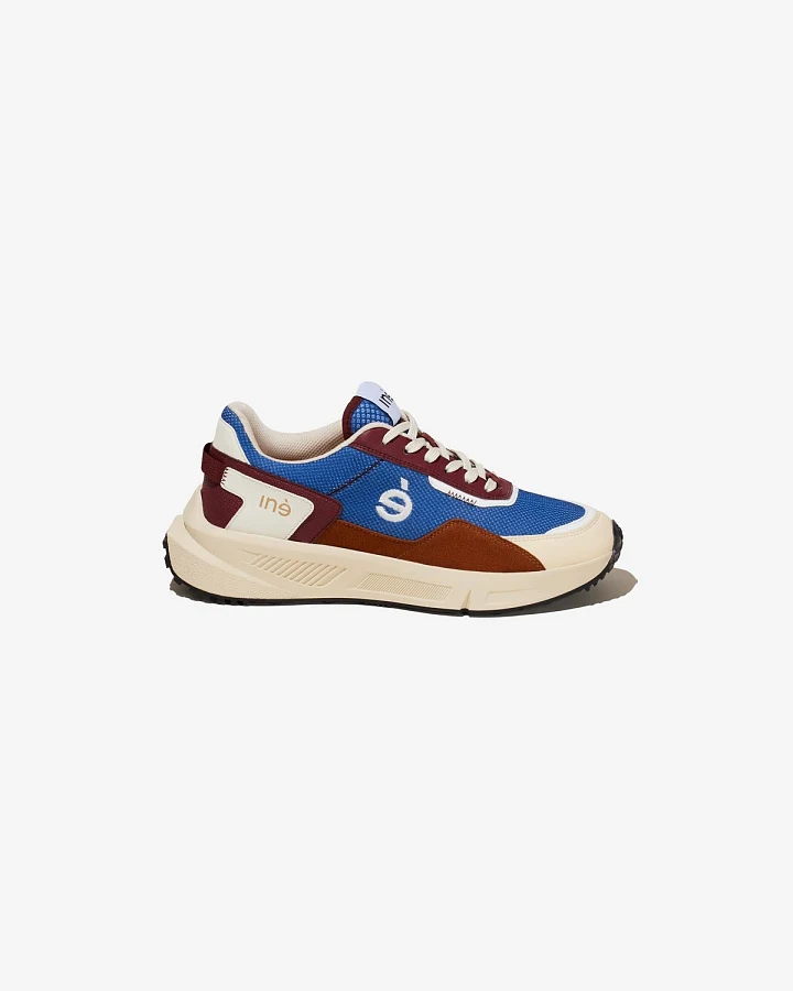 Iné Herren vegan Sneaker Vibes Blau Und Kamel