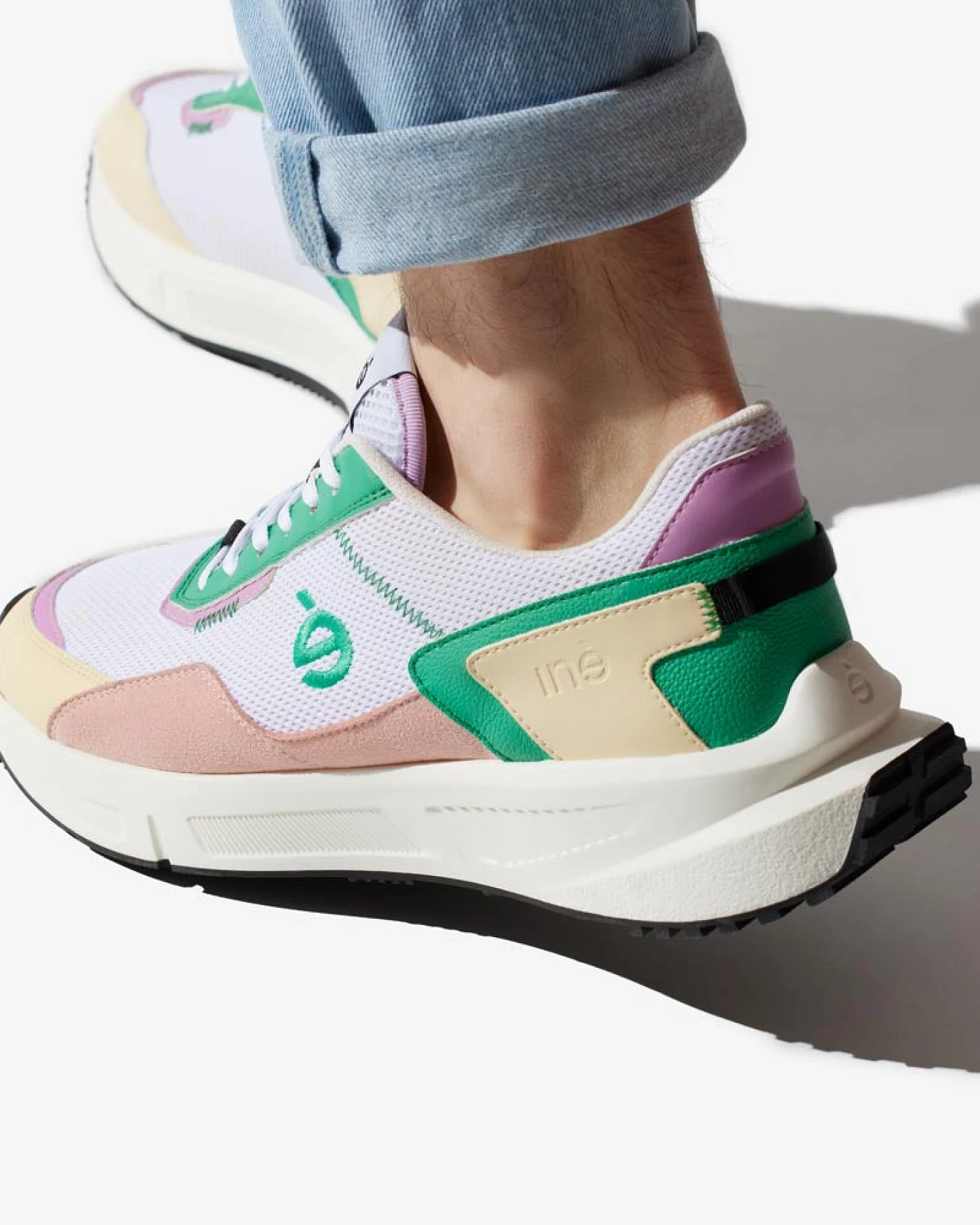 Iné Herren vegan Sneaker Vibes Rosa Und Grün – Ansicht 2