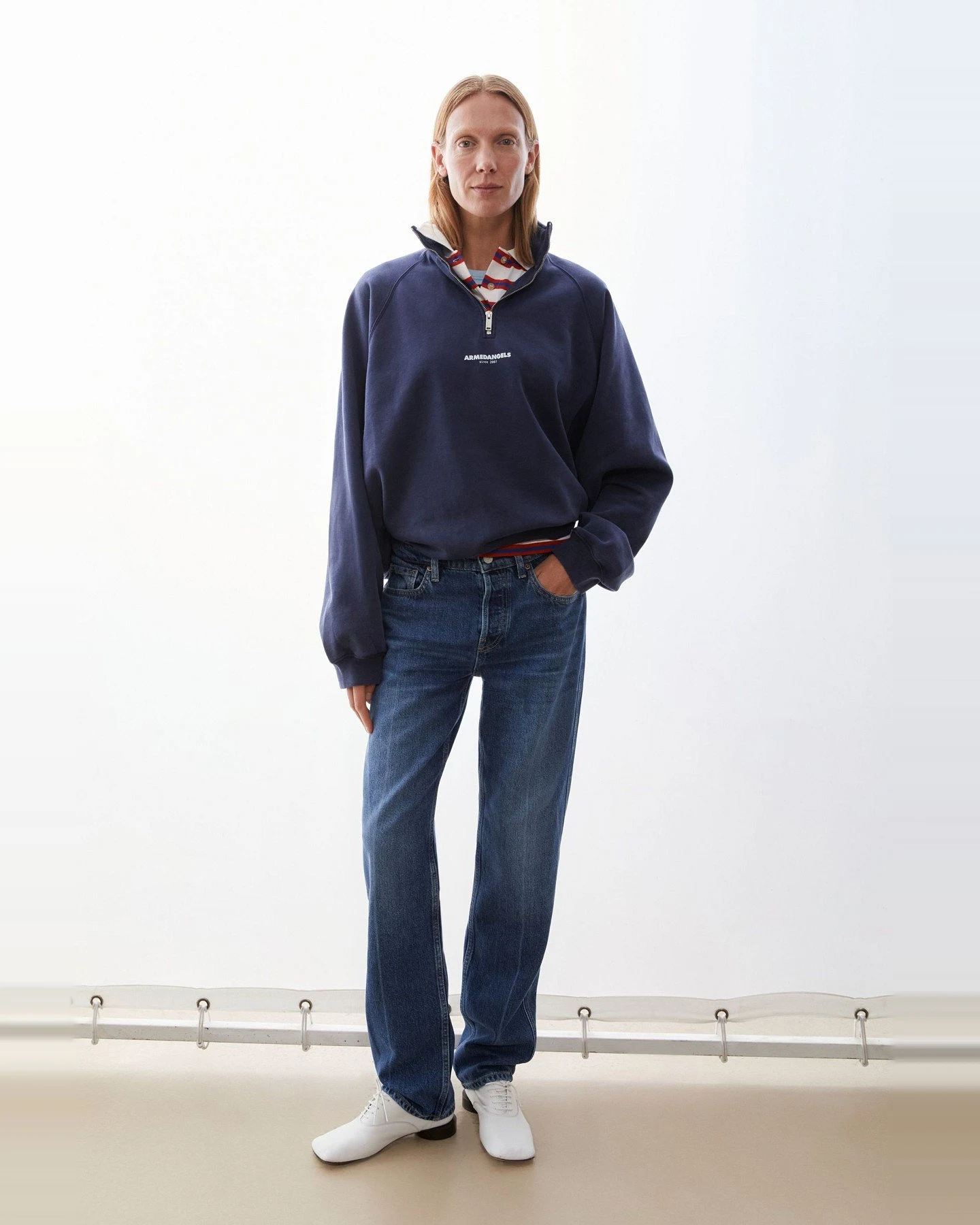 Sweattroyer Blau – Ansicht 3