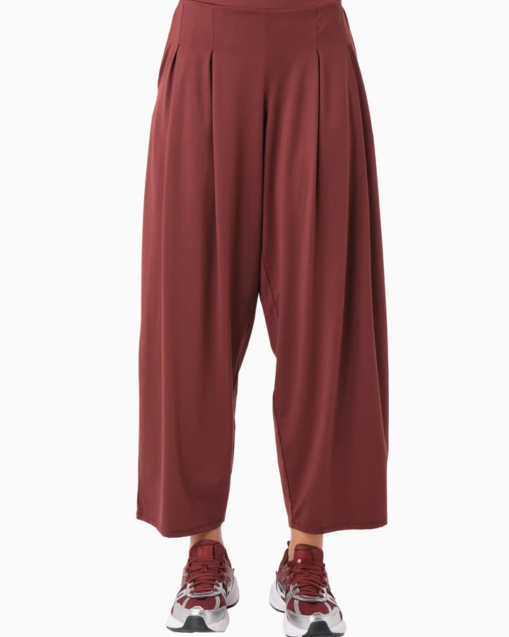 ORGANICATION Damen vegan Hose Peeny Burgundy