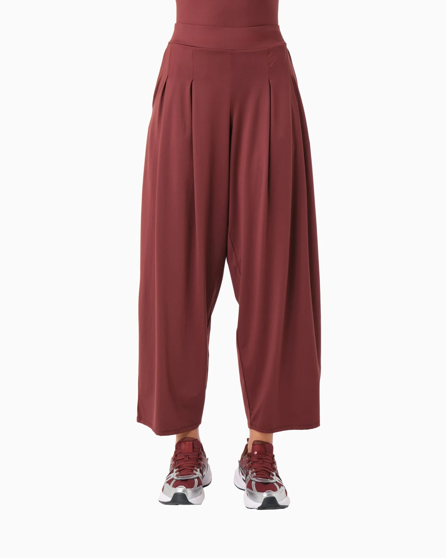 ORGANICATION Damen vegan Hose Peeny Burgundy – Ansicht 2