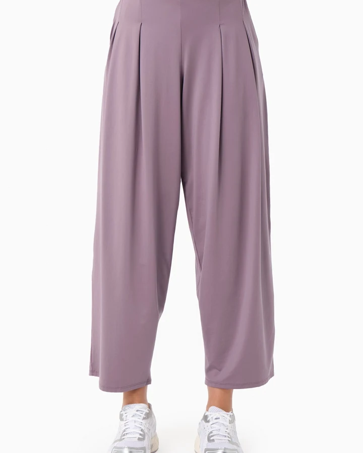 ORGANICATION Damen vegan Hose Peeny Dirty Lilac