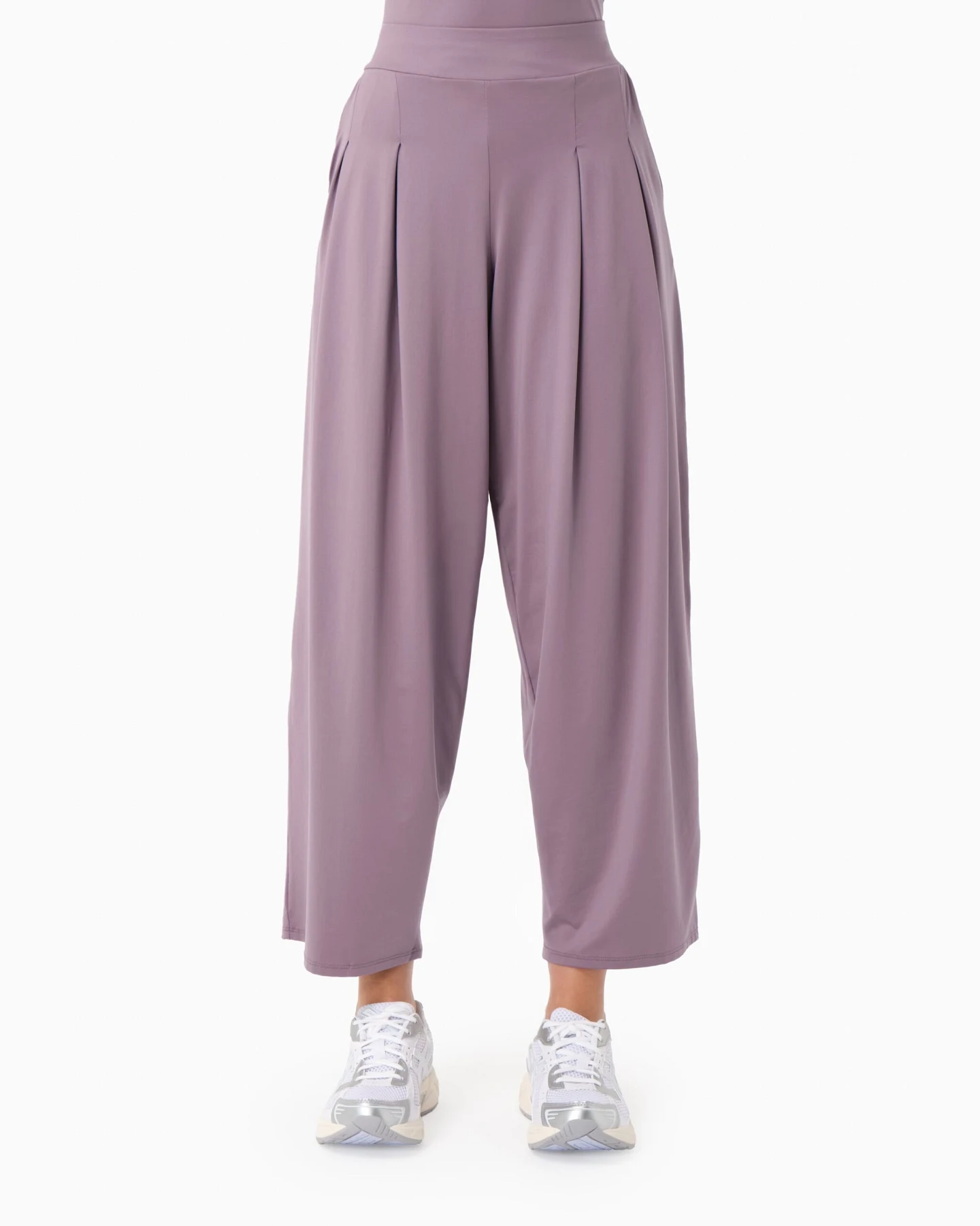 ORGANICATION Damen vegan Hose Peeny Dirty Lilac – Ansicht 2