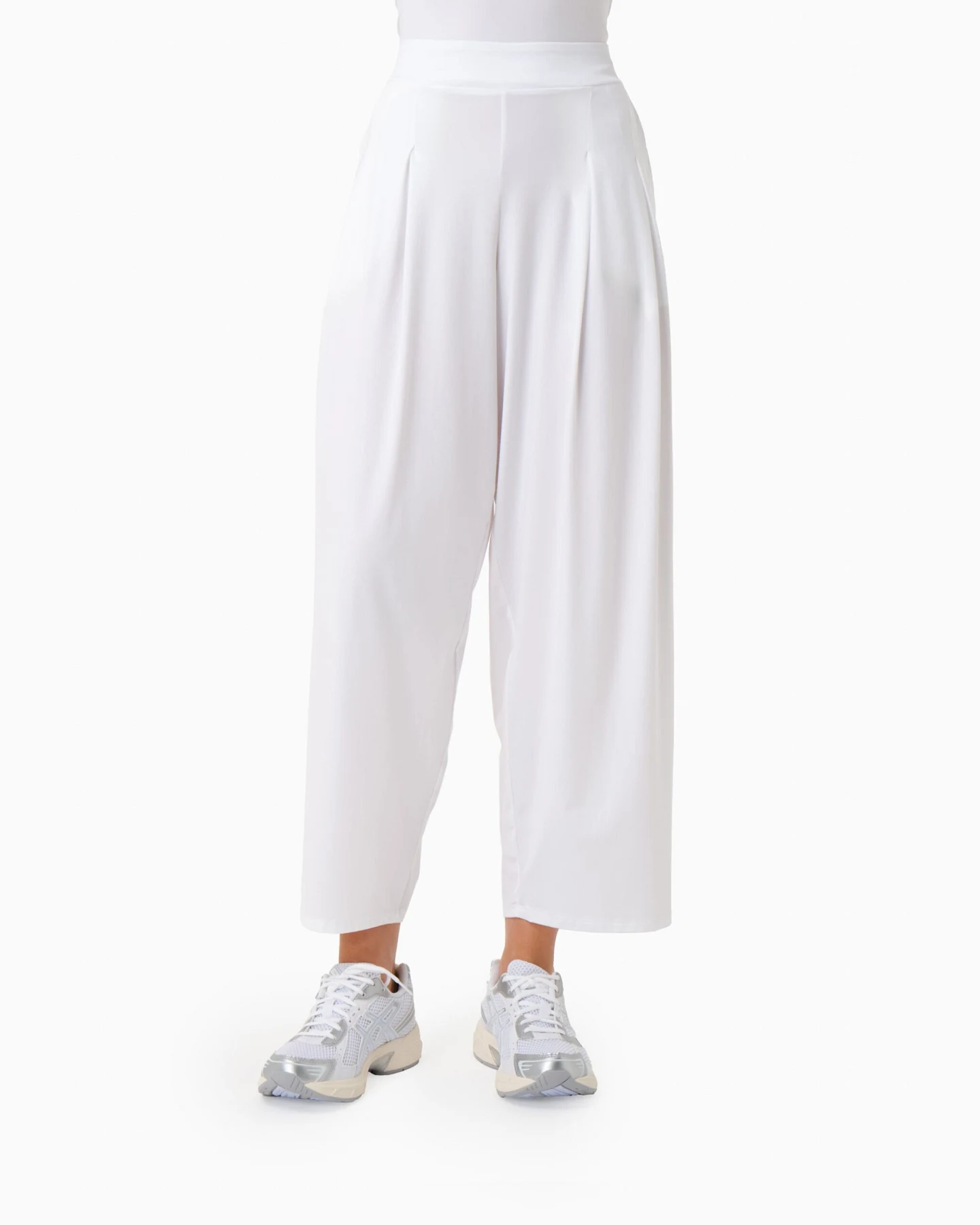 ORGANICATION Damen vegan Hose Peeny Weiß – Ansicht 2