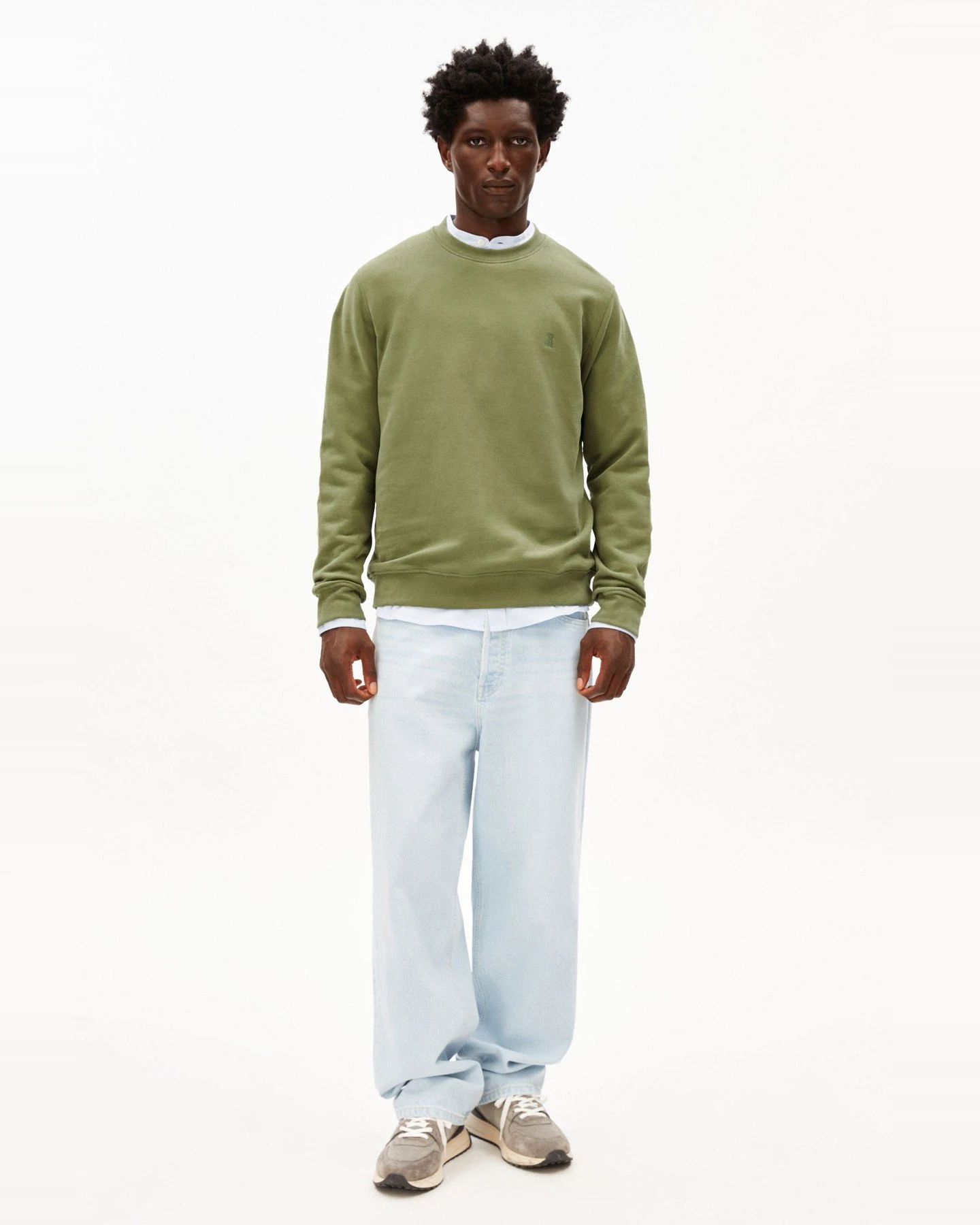 Sweatshirts Baaro Loop Grün – Ansicht 3