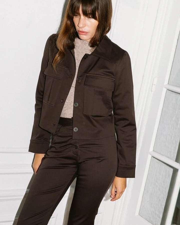 Avani Damen vegan Jacke Dahlia Braun