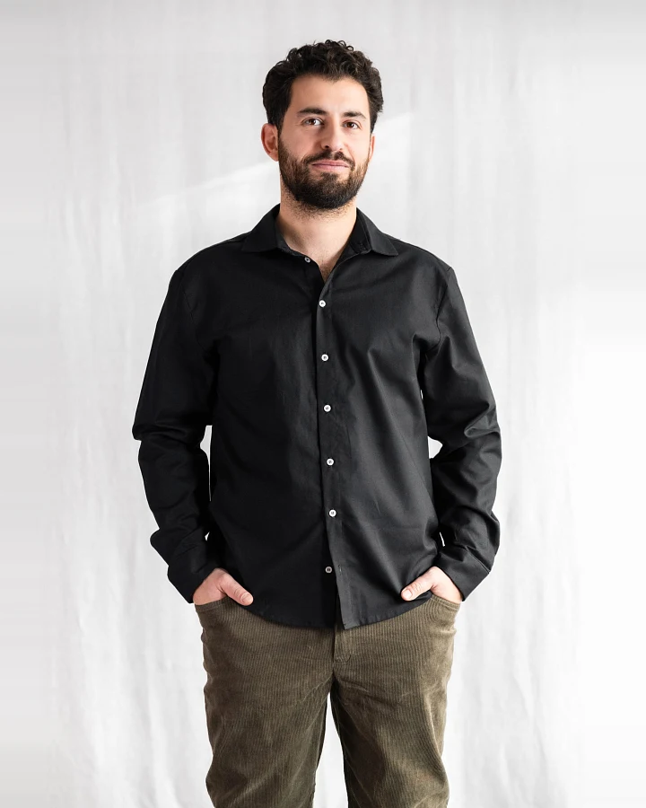 Jyoti Fair Works Herren vegan Shirt Nakshita Schwarz
