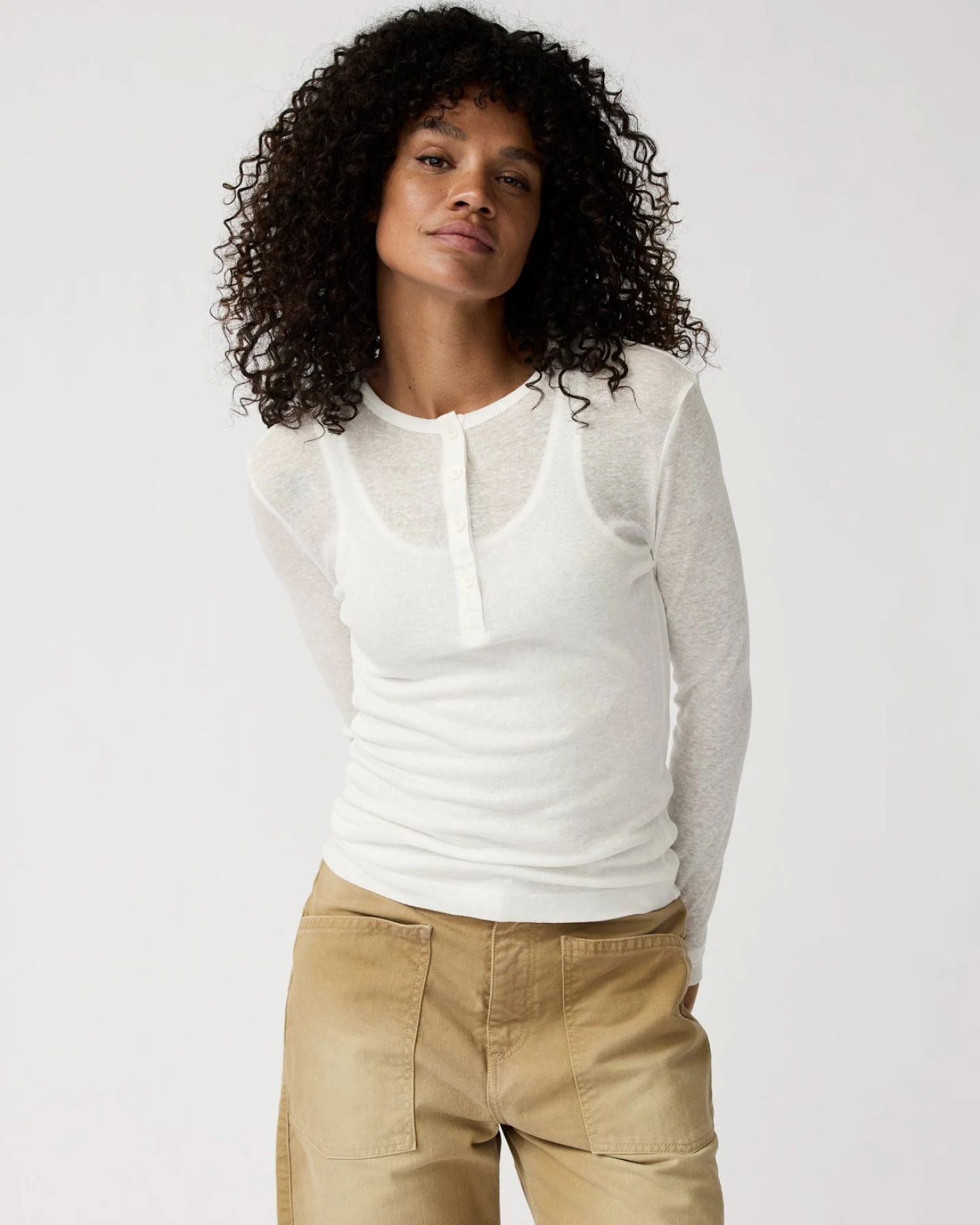 Alchemist Damen vegan Hose Heather Sand – Ansicht 2