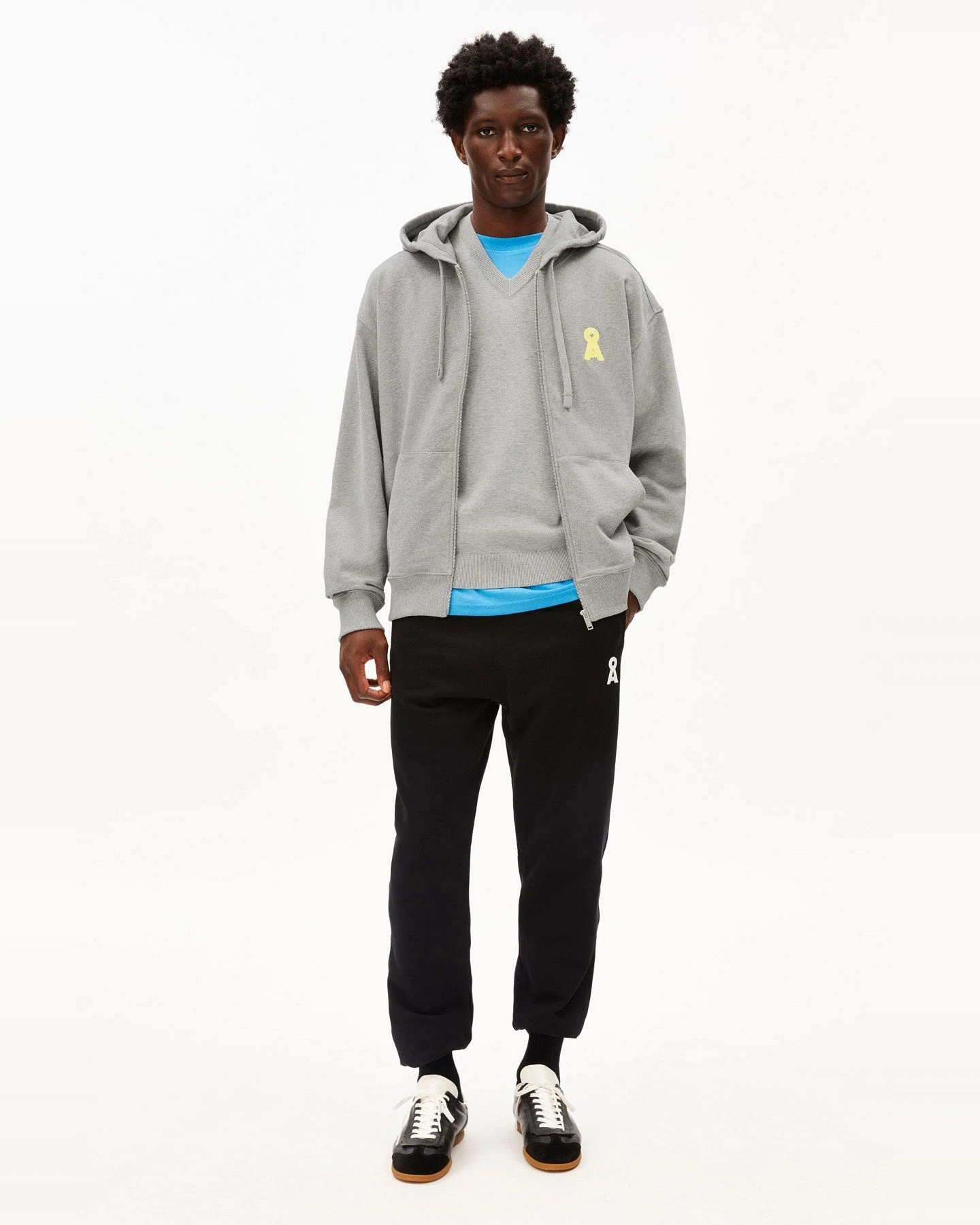 Sweatjacke Iconic Å Saromiaan Grau – Ansicht 2