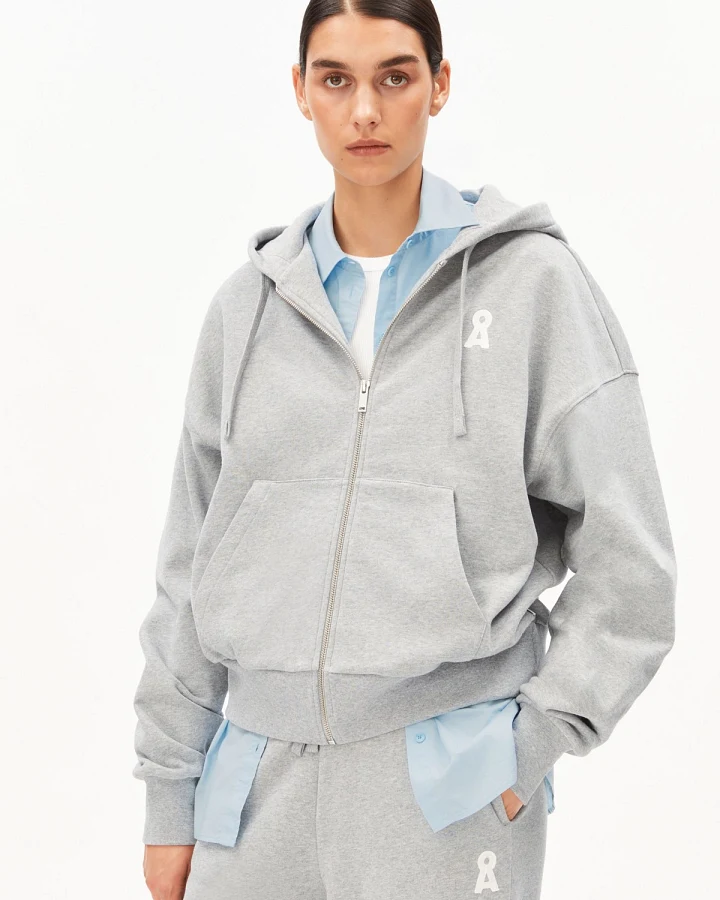 Sweatjacke Iconic Å Rixamaa Grau