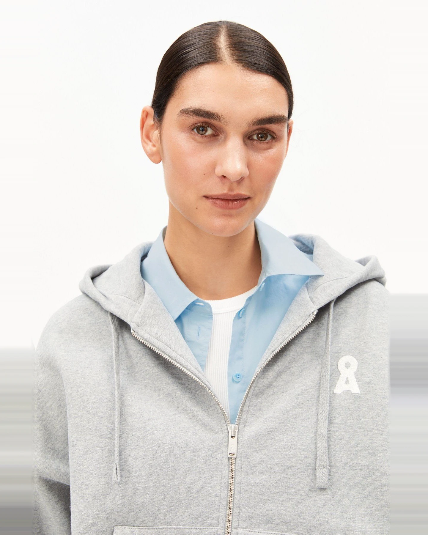 Sweatjacke Iconic Å Rixamaa Grau – Ansicht 5
