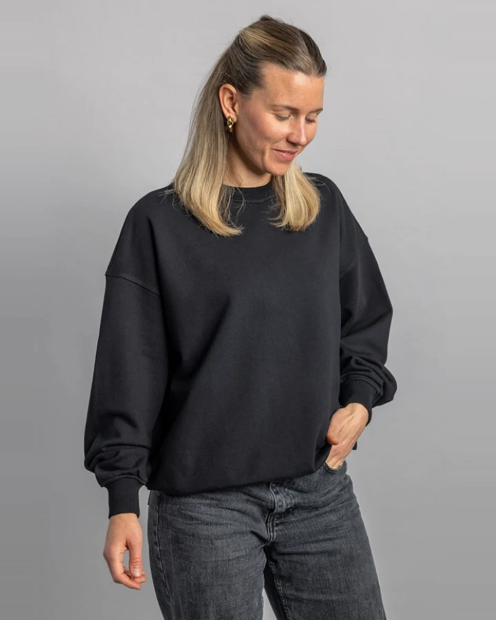 DIRTS Herren vegan Sweatshirt Oversized Schwarz