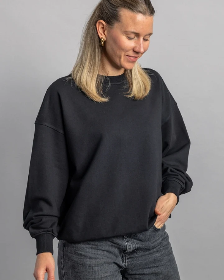 DIRTS Herren vegan Sweatshirt Oversized Schwarz