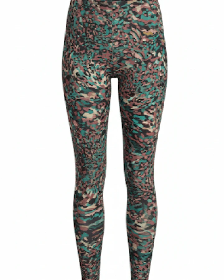 WiDDA Damen vegan Leggings Basic Bunt Multicolor