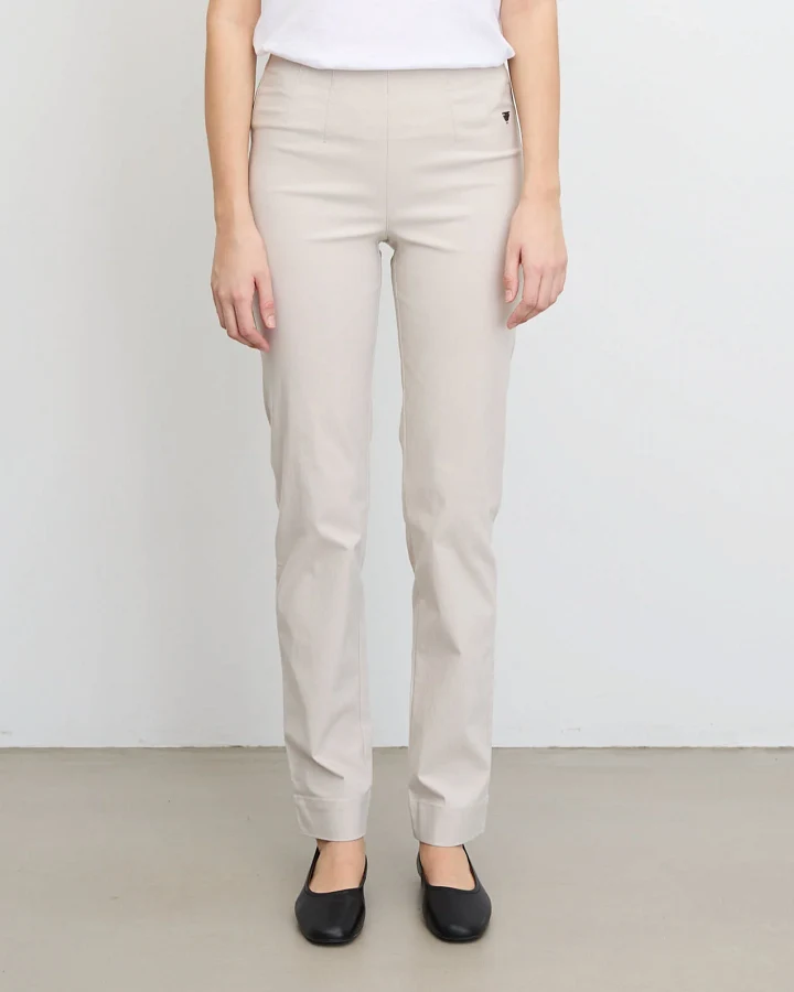 LAURIE Damen vegan Hose Betty Regular Ml Grau Sand
