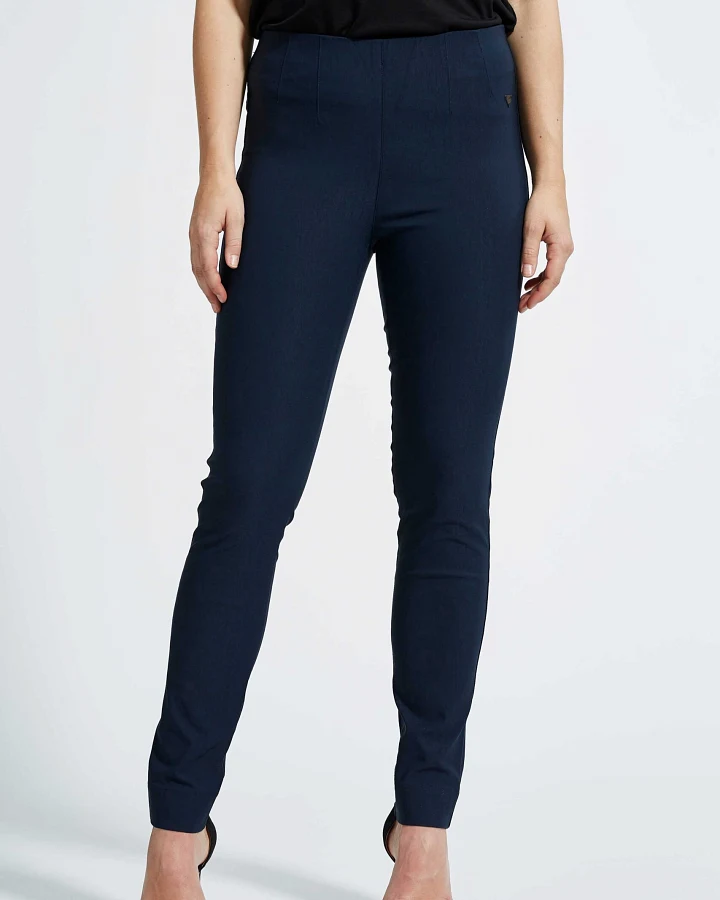 LAURIE Damen vegan Hose Vicky Slim Medium Length Navy