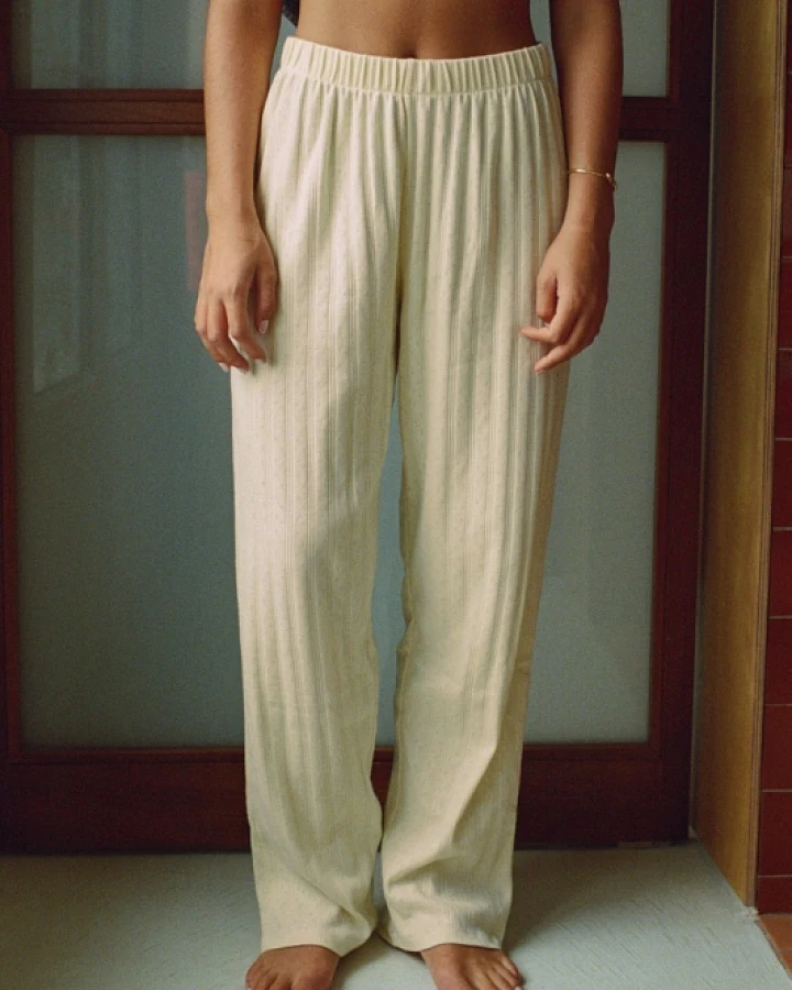 Nénés Damen vegan Hose Maud Gelb