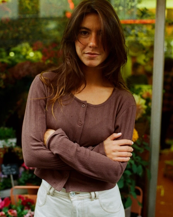 Nénés Damen vegan Oben Maud Brown