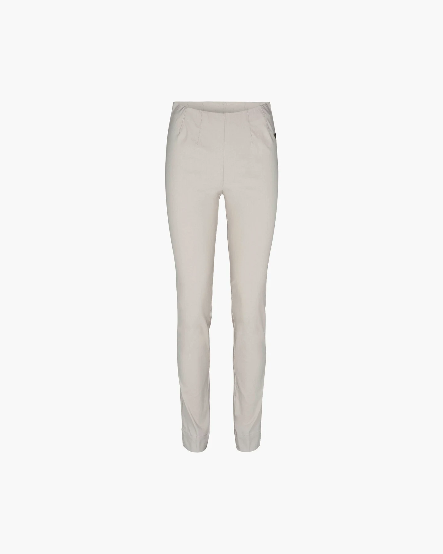 LAURIE Damen vegan Hose Vicky Slim Mittellang Grau Sand – Ansicht 2