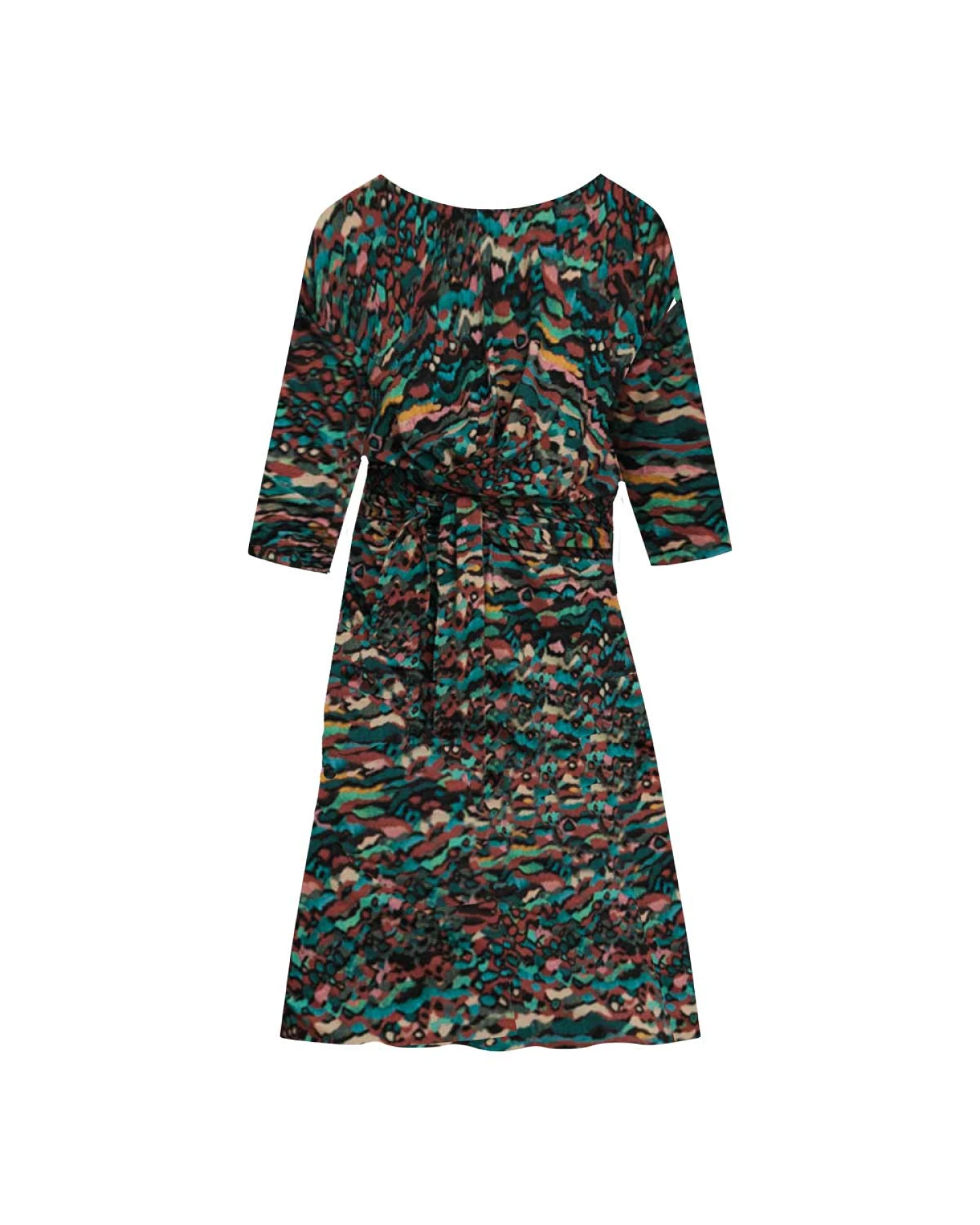 WiDDA Damen vegan Kleid Jersey Slinga Multicolor – Ansicht 2