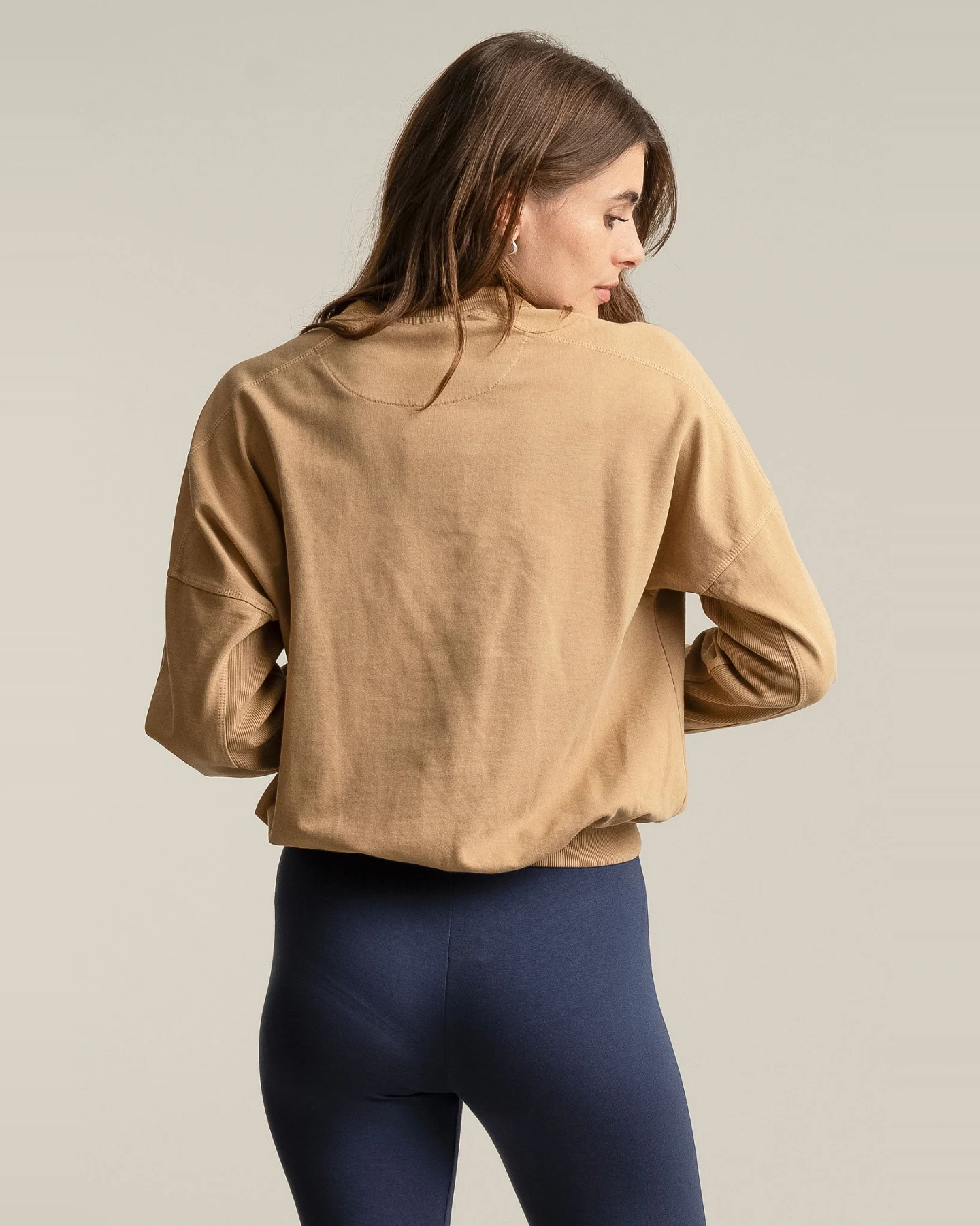 KOMODO Damen vegan Sweatshirt Dawn Croissant Beige – Ansicht 2