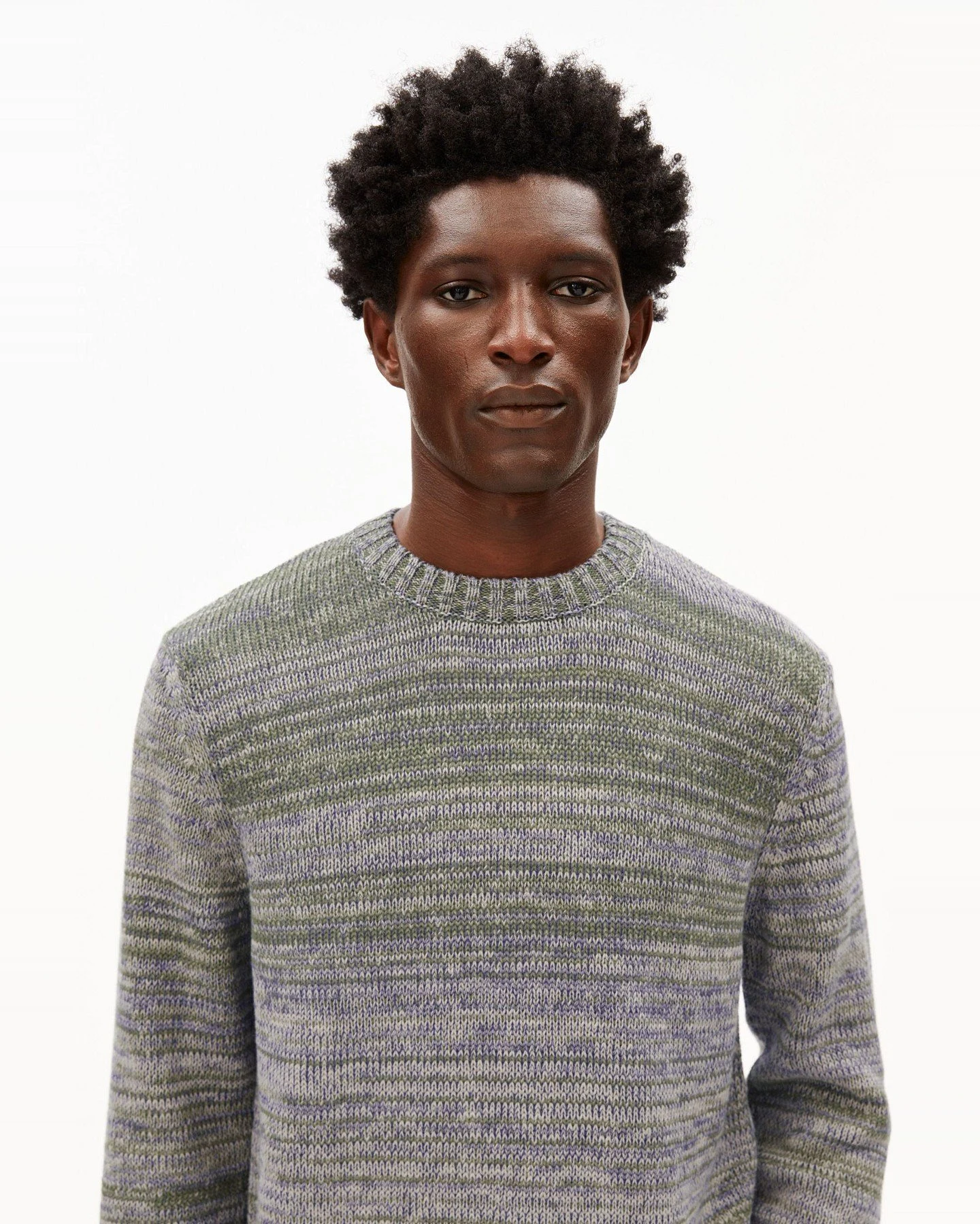 Strickpullover Yarnmix Grün – Ansicht 2