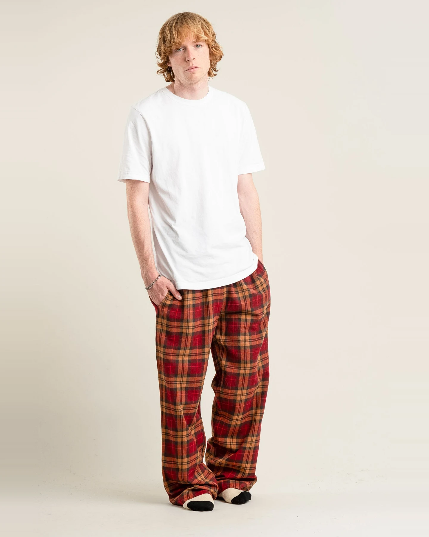 KOMODO Herren vegan Pyjamahose Jim Jam Berry – Ansicht 2