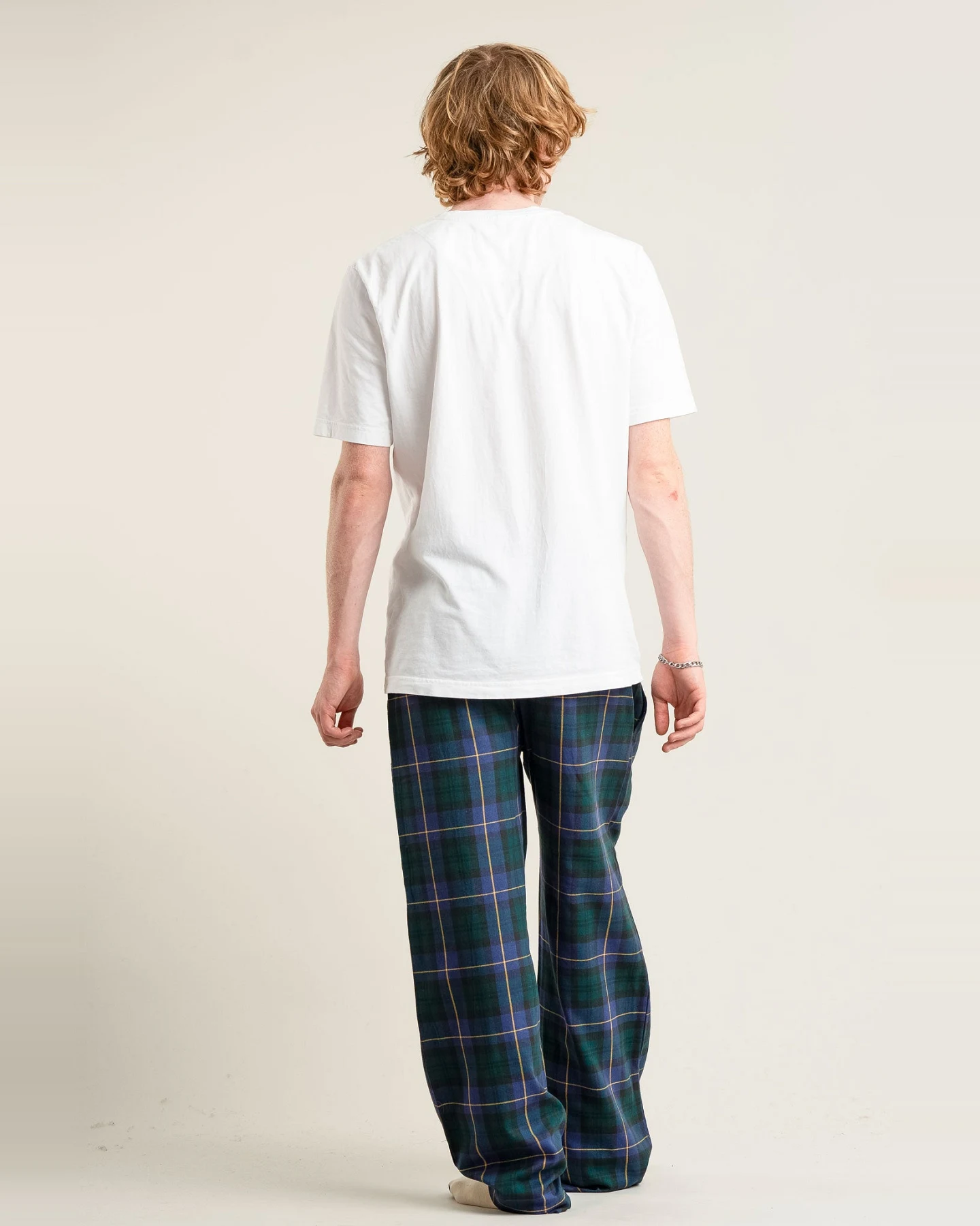 KOMODO Herren vegan Pyjamahose Jim Jam Uhr Schwarz – Ansicht 2