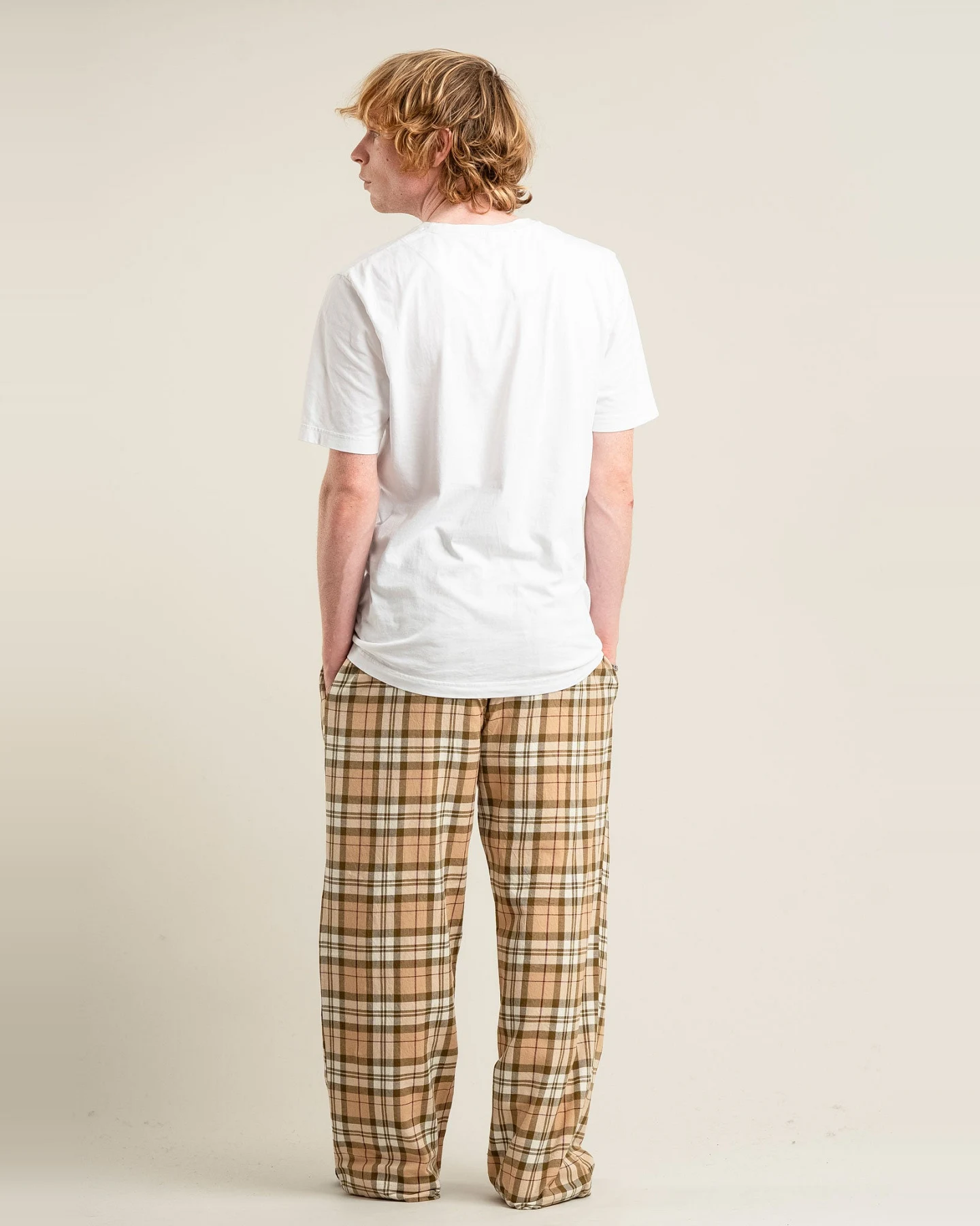 KOMODO Herren vegan Pyjamahose Jim Jam Sand – Ansicht 2