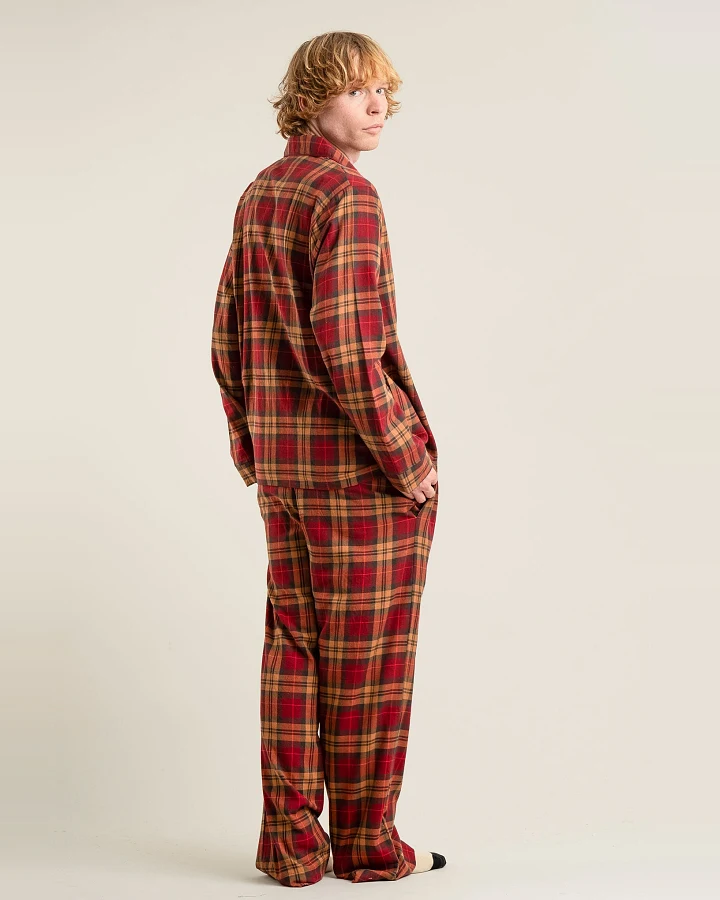 KOMODO Herren vegan Pyjama Set Jim Jam Berry