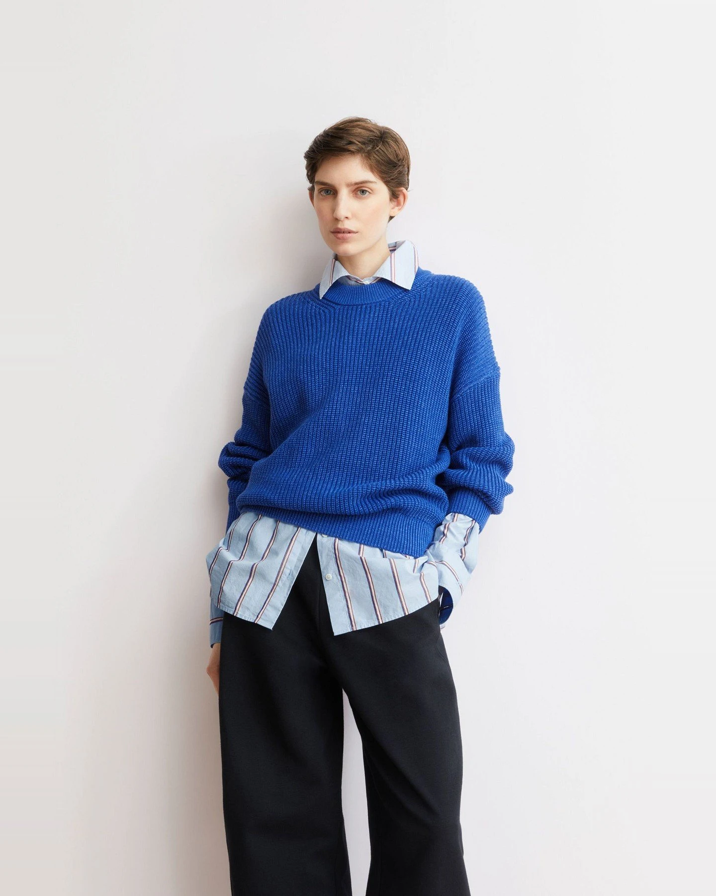 Strickpullover Vanisé Blau – Ansicht 2