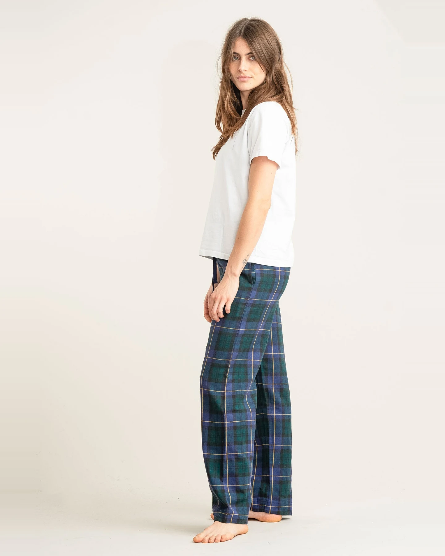 KOMODO Damen vegan Pyjamahose Jim Jam Schwarz – Ansicht 2