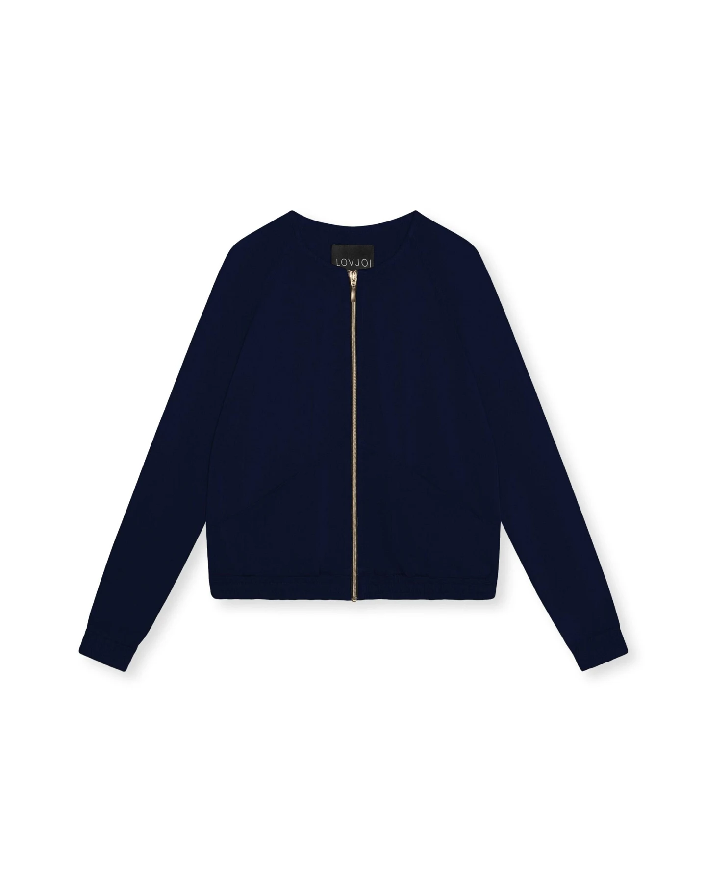 LOVJOI Damen vegan Jacke Blouson Boca Nightfall Blau – Ansicht 2