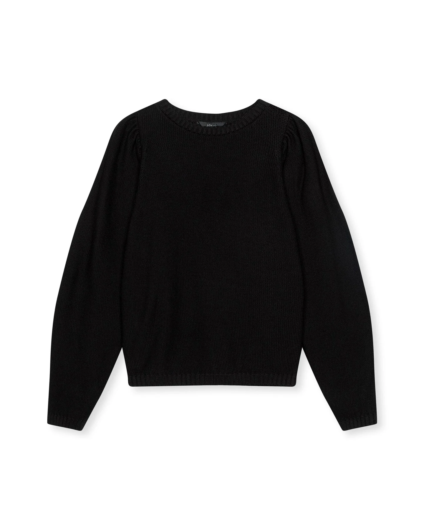 LOVJOI Damen vegan Pullover Kylindra Schwarz – Ansicht 2