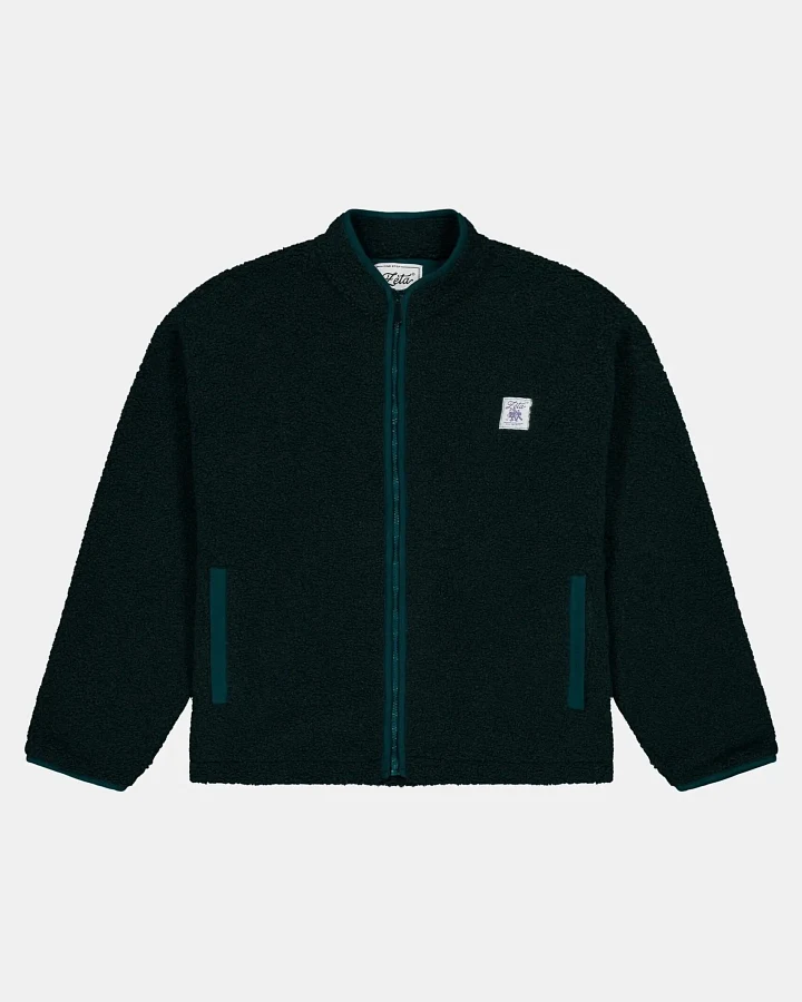 Zèta Herren vegan Jacke Unisex Sherpa Waldgrün
