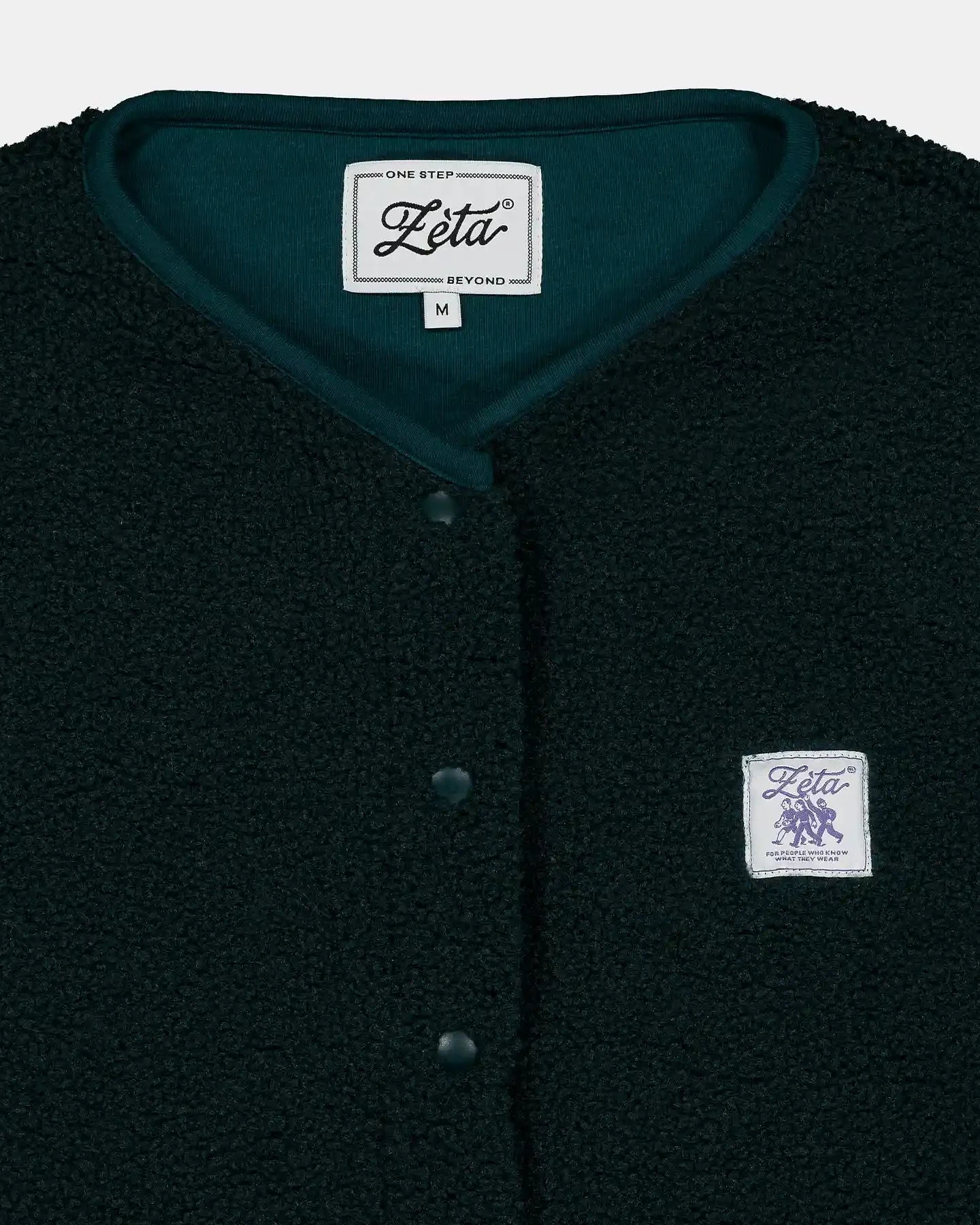 Zèta Damen vegan Weste Sherpa Waldgrün – Ansicht 2