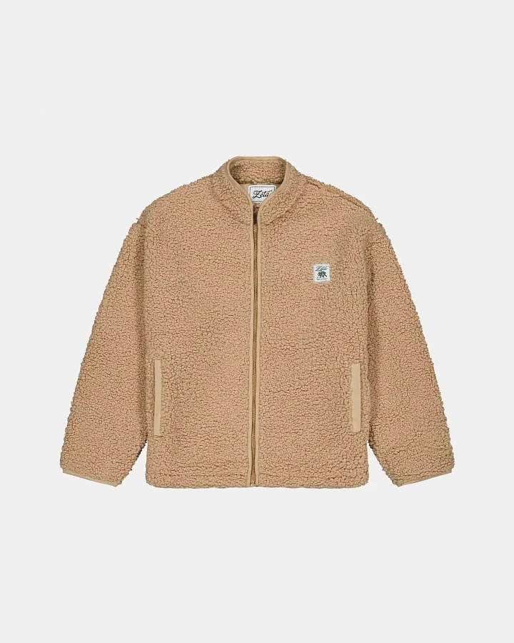 Zèta Herren vegan Jacke Unisex Sherpa Camel