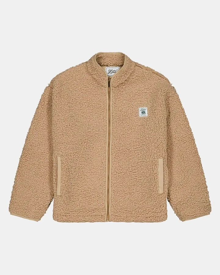 Zèta Herren vegan Jacke Unisex Sherpa Camel