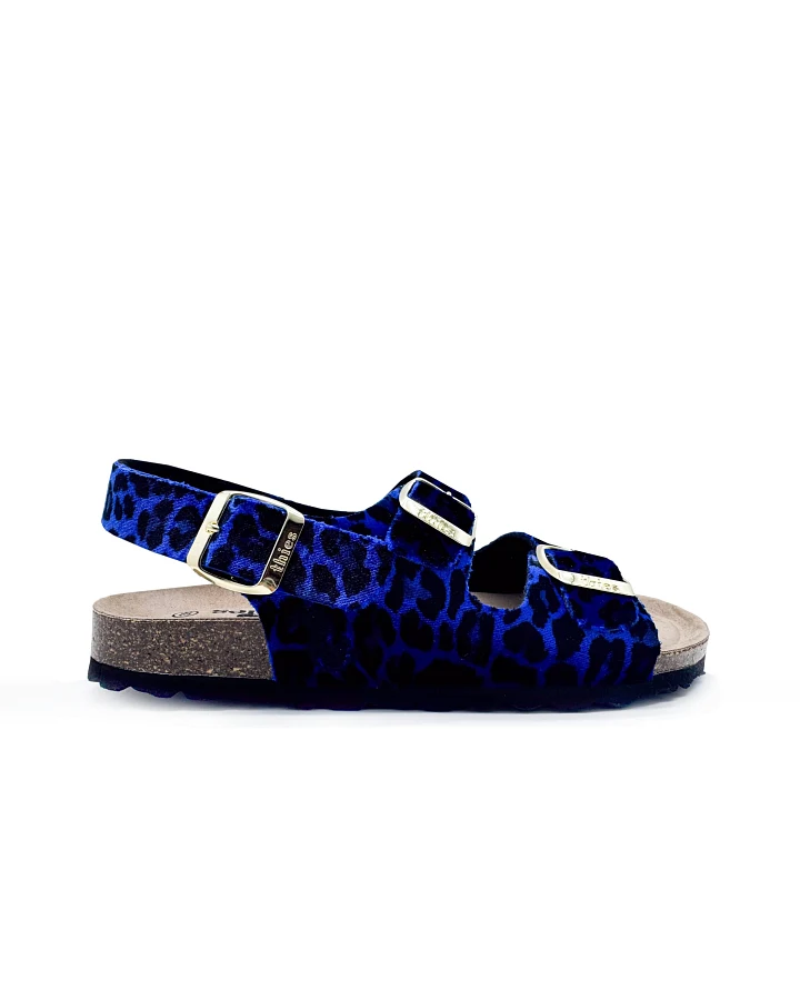 thies Damen vegan Sandalen Rec Backstrap Leo Blau